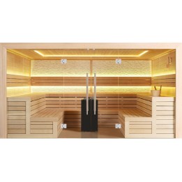 Finská sauna EAGO AWT E1600A hemlock 400×300 15,8 kW Virta