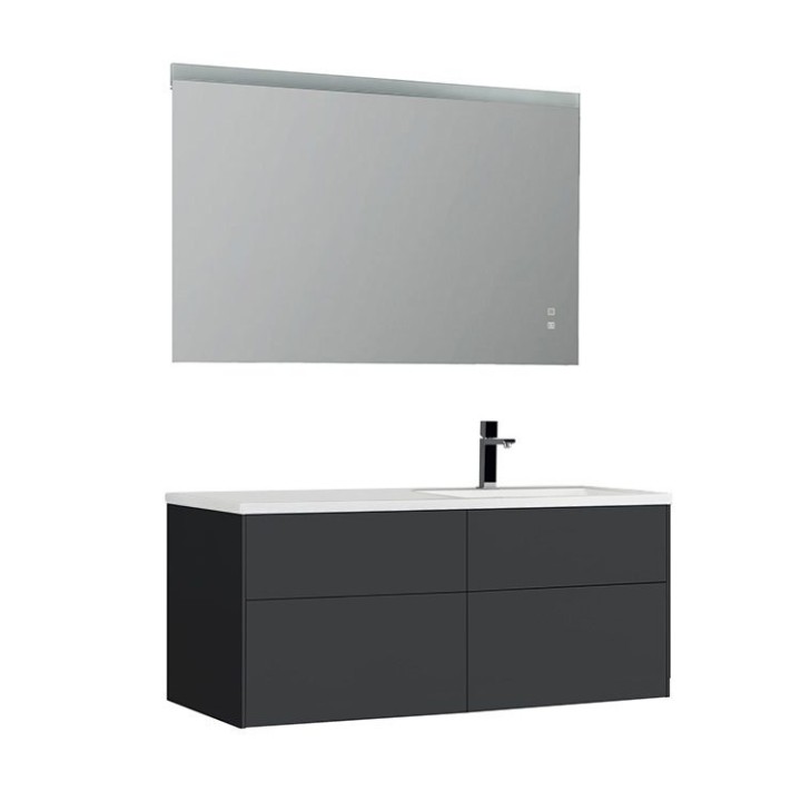 Koupelnový nábytek – set StoneArt Venice VE-1210-II tmavě šedý 120×52 pravé provedení