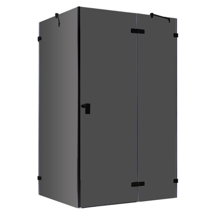 Sprchový kout EAGO AWT LAS1500-B černý 150×90 pravé provedení