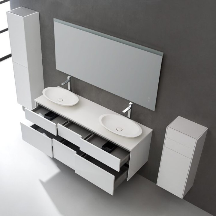 Koupelnový nábytek – set StoneArt Venice VE-1610pro-3 dubový světlý 160×52