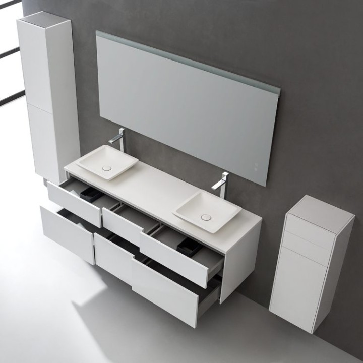 Koupelnový nábytek – set StoneArt Venice VE-1610pro-2 dubový světlý 160×52