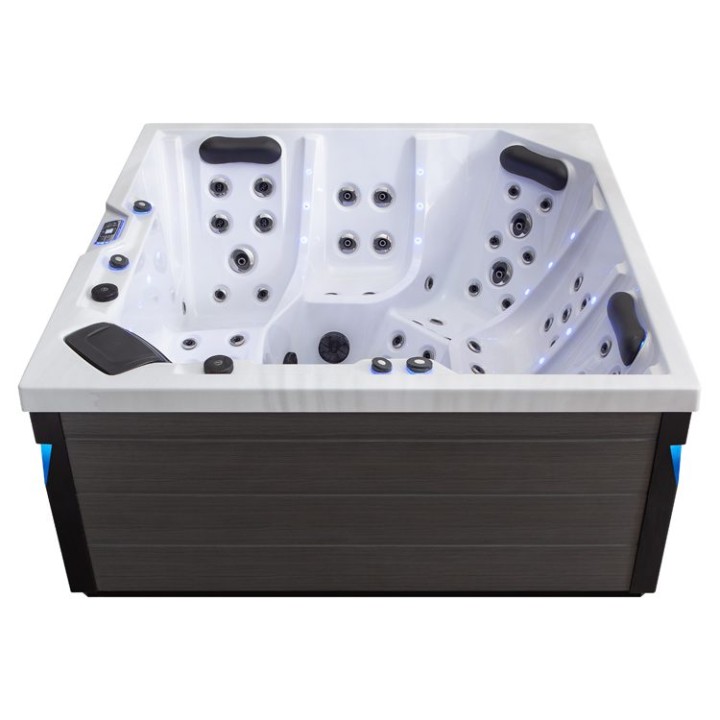 Venkovní vířivka EAGO AWT IN-403 premium Sterling Silver 200×200 šedá