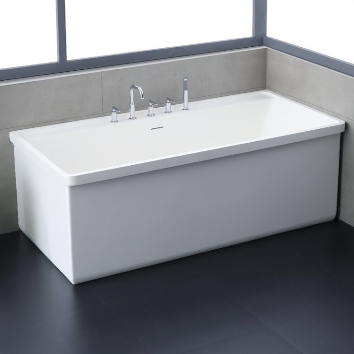 Volně stojící vana StoneArt BS-537 bílá 180×88 matná