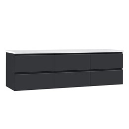 Koupelnová skříňka StoneArt Monte Carlo MC-1800pro tmavě šedá 180×52