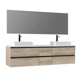 Koupelnový nábytek – set StoneArt Monte Carlo MC-2000pro-5 dubový světlý 200×52