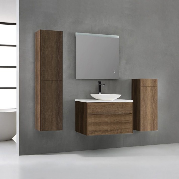 Koupelnový nábytek – set StoneArt Venice VE-0800pro-2 dubový tmavý 80×52