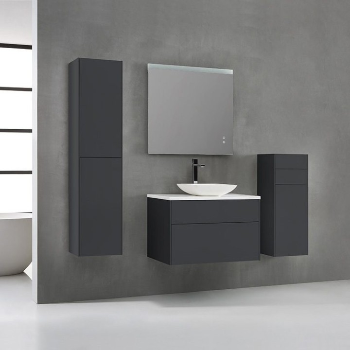 Koupelnová skříňka StoneArt Venice VE-0800pro-2 tmavě šedá 80×52