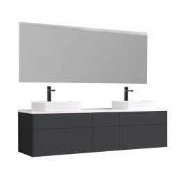 Koupelnový nábytek – set StoneArt Venice VE-2000pro-5 tmavě šedý 200×52