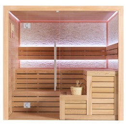 Finská sauna EAGO AWT E1603B červený cedr 200×180 bez kamen