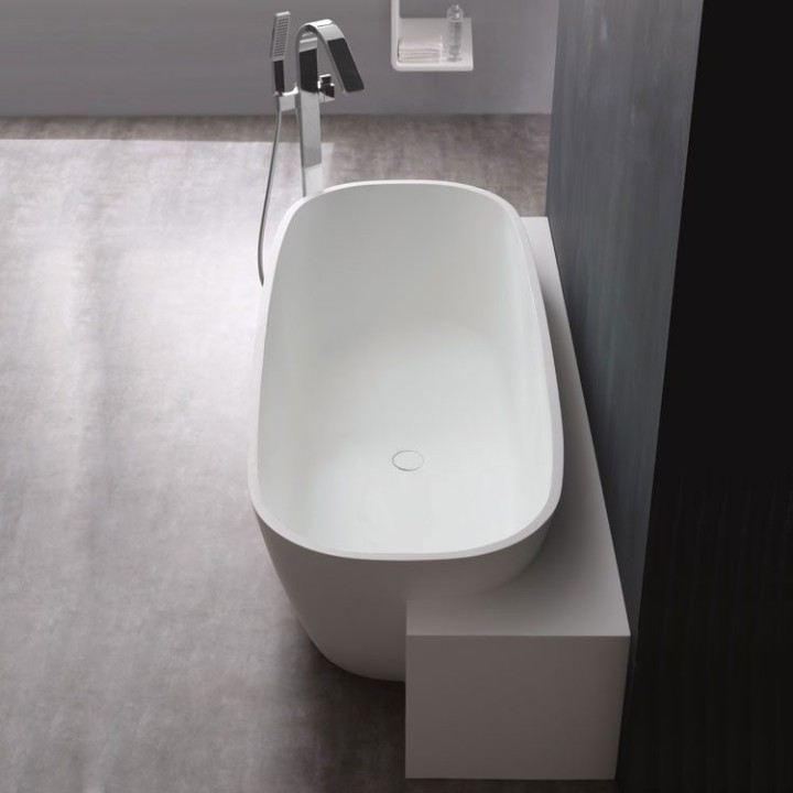 Volně stojící vana StoneArt BS-529 bílá 185×81 matná