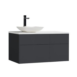Koupelnová skříňka StoneArt Venice VE-1010pro-2 tmavě šedá 100×52 levé provedení