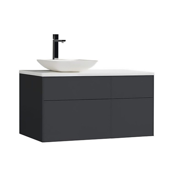 Koupelnová skříňka StoneArt Venice VE-1010pro-2 tmavě šedá 100×52 levé provedení