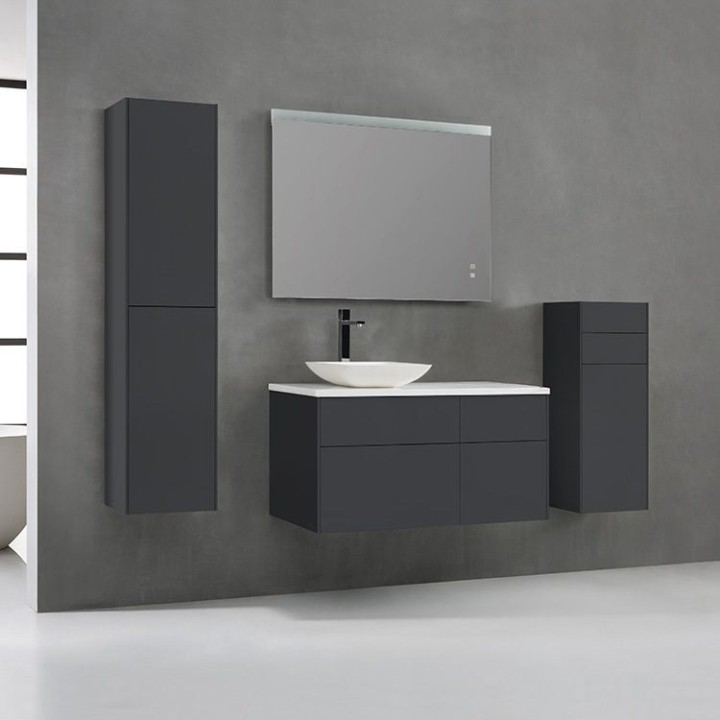 Koupelnová skříňka StoneArt Venice VE-1010pro-2 tmavě šedá 100×52 levé provedení