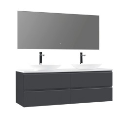 Koupelnový nábytek – set StoneArt Monte Carlo MC-1600pro-3 tmavě šedý 160×52
