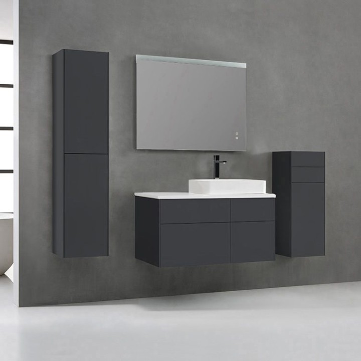 Koupelnový nábytek – set StoneArt Venice VE-1010pro-5 tmavě šedý 100×52 pravé provedení