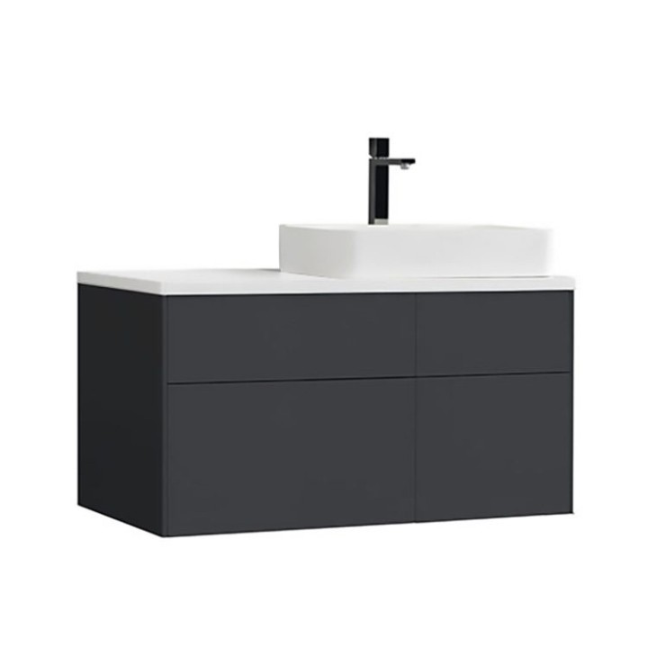 Koupelnová skříňka StoneArt Venice VE-1010pro-5 tmavě šedá 100×52 pravé provedení