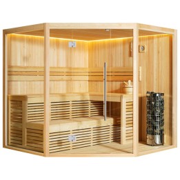 Finská sauna EAGO AWT E1806A borovice 220×220 9 kW Cilindro