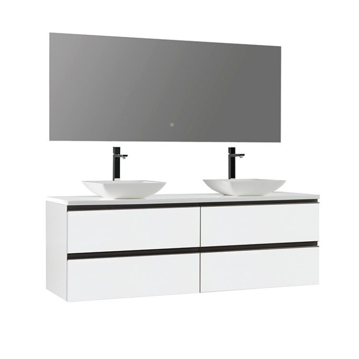 Koupelnový nábytek – set StoneArt Monte Carlo MC-1600pro-2 bílý 160×52