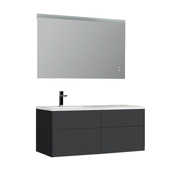 Koupelnový nábytek – set StoneArt Venice VE-1210-II tmavě šedý 120×52 levé provedení