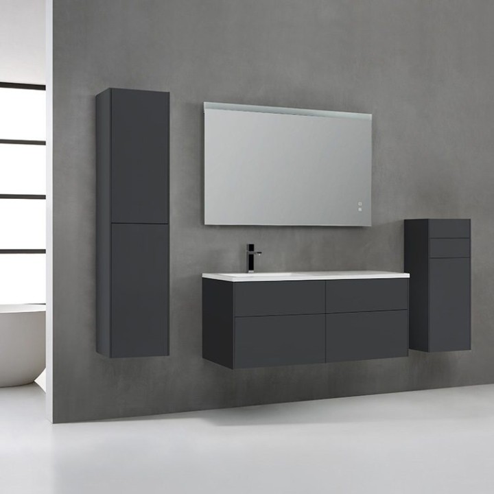 Koupelnový nábytek – set StoneArt Venice VE-1210-II tmavě šedý 120×52 levé provedení