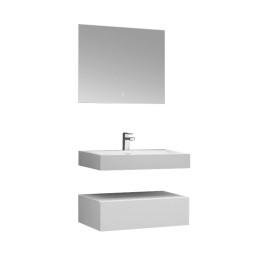 Koupelnový nábytek – set StoneArt LP4508 bílý 80×48 matný