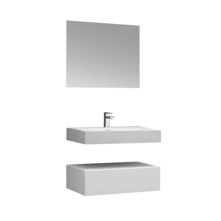 Koupelnový nábytek – set StoneArt LP4508 bílý 80×48 matný