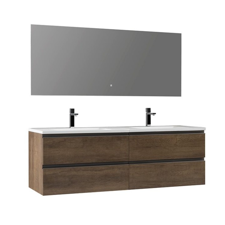 Koupelnový nábytek – set StoneArt Monte Carlo MC-1600 dubový tmavý 160×52