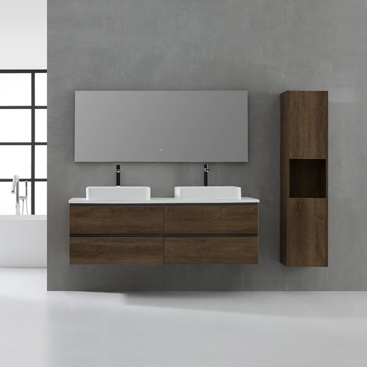 Koupelnová skříňka StoneArt Monte Carlo MC-1600pro-5 dubová světlá 160×52