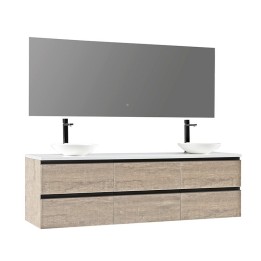 Koupelnový nábytek – set StoneArt Monte Carlo MC-1800pro-4 dubový světlý 180×52