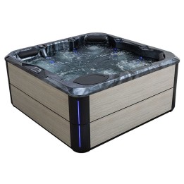 Venkovní vířivka EAGO AWT IN-801 eco CloudyBlack 200×200 šedá