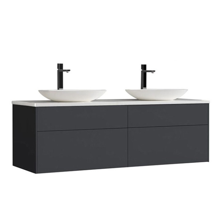 Koupelnová skříňka StoneArt Venice VE-1600pro-3 tmavě šedá 160×52