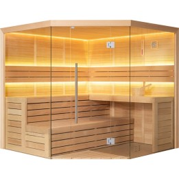Finská sauna EAGO AWT E1611B hemlock 200×200 bez kamen