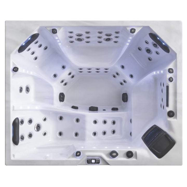 Venkovní vířivka EAGO AWT IN-406 extreme za Sterling Silver 225×185 šedá