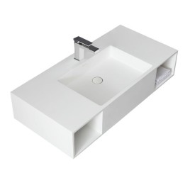 Umyvadlo StoneArt LQ710 bílé 100×48 matné