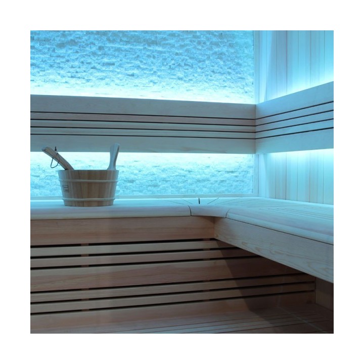 Luxusní finská sauna Bellagio E1246C Kiwi 180x180x216