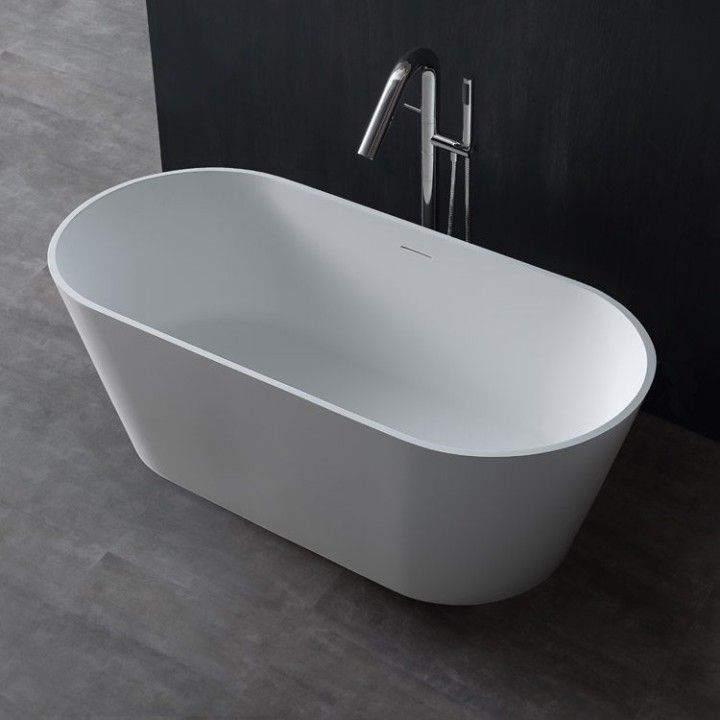 Volně stojící vana StoneArt BS-553 bílá 165×75 matná