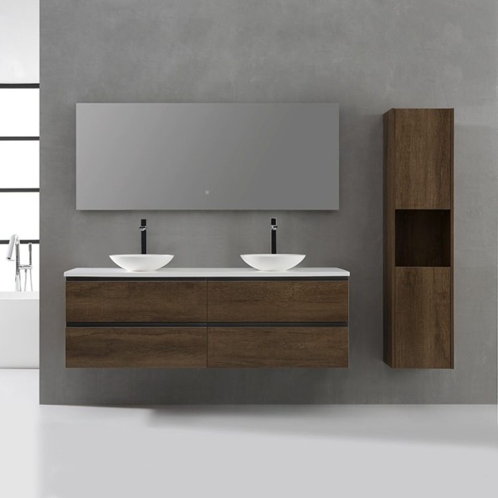 Koupelnový nábytek – set StoneArt Monte Carlo MC-1600pro-4 dubový světlý 160×52