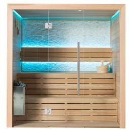 Finská sauna EAGO AWT B1604A červený cedr 200×160 9 kW TheWall Bi-O