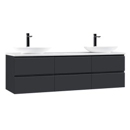 Koupelnová skříňka StoneArt Monte Carlo MC-1800pro-3 tmavě šedá 180×52