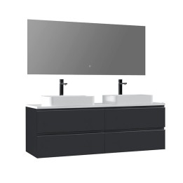 Koupelnový nábytek – set StoneArt Monte Carlo MC-1600pro-5 tmavě šedý 160×52