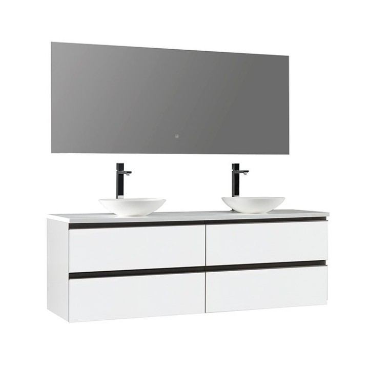 Koupelnový nábytek – set StoneArt Monte Carlo MC-1600pro-4 bílý 160×52