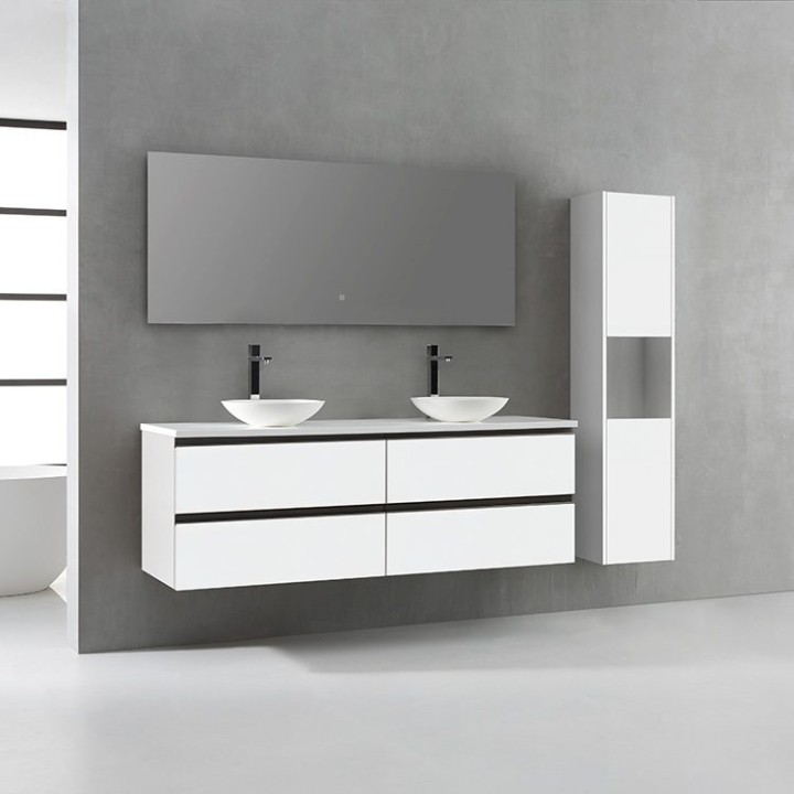 Koupelnový nábytek – set StoneArt Monte Carlo MC-1600pro-4 bílý 160×52