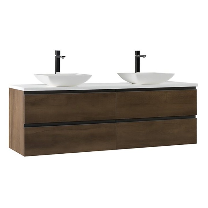 Koupelnová skříňka StoneArt Monte Carlo MC-1600pro-2 dubová tmavá 160×52