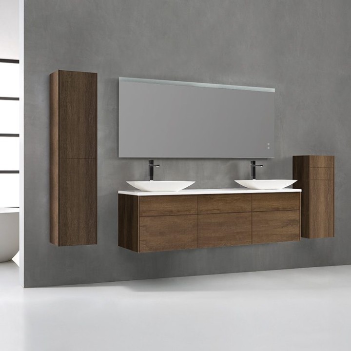 Koupelnová skříňka StoneArt Venice VE-1800pro-1 dubová tmavá 180×52
