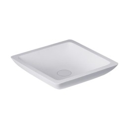 Umyvadlo StoneArt LC115 z minerálního kamene bílé 38×38 matné
