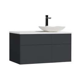 Koupelnová skříňka StoneArt Venice VE-1010pro-2 tmavě šedá 100×52 pravé provedení
