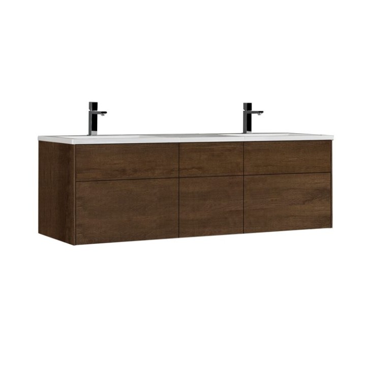 Koupelnová skříňka StoneArt Venice VE-1610-II dubová tmavá 160×52