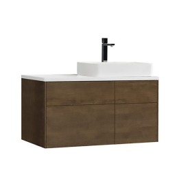 Koupelnová skříňka StoneArt Venice VE-1010pro-5 dubová tmavá 100×52 pravé provedení