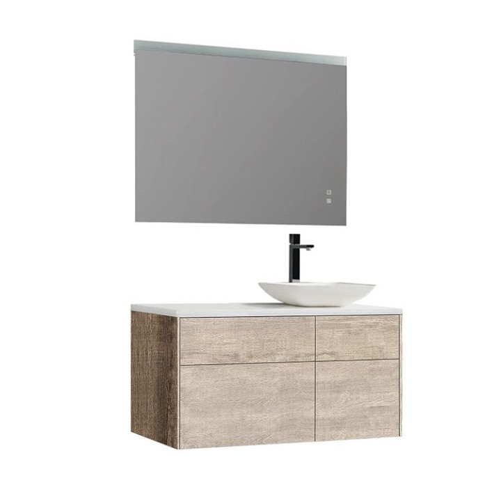 Koupelnový nábytek – set StoneArt Venice VE-1010pro-2 dubový světlý 100×52 pravé provedení