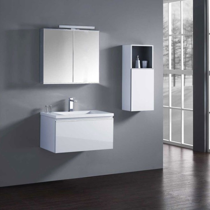 Koupelnový nábytek – set StoneArt Milano ME-0800-1 bílý 80×45